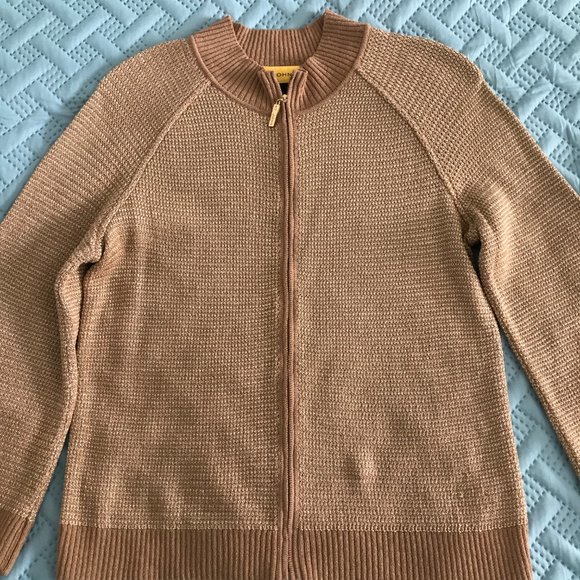 St. John Knit jacket cardigan Golden thread - Picture 16 of 16